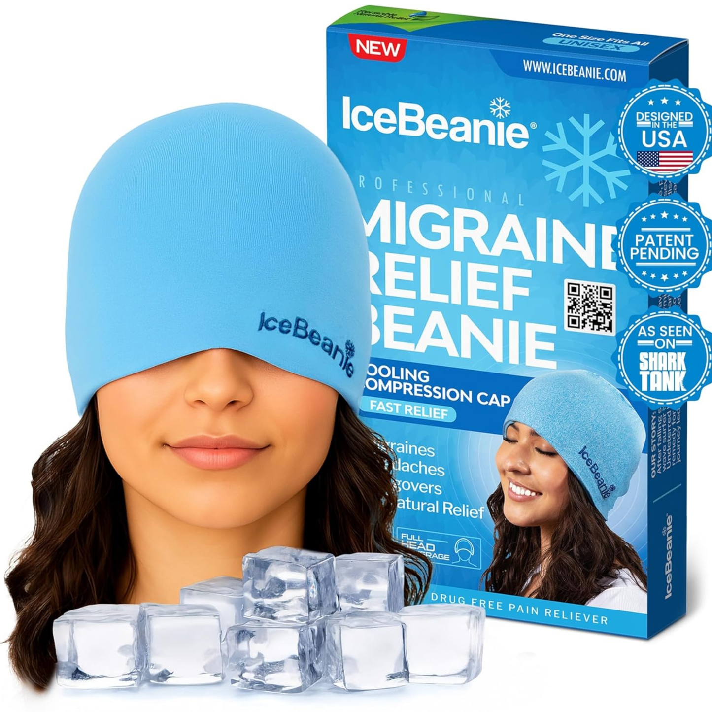 Gorro Terapéutico Frío para Migraña y Relajación