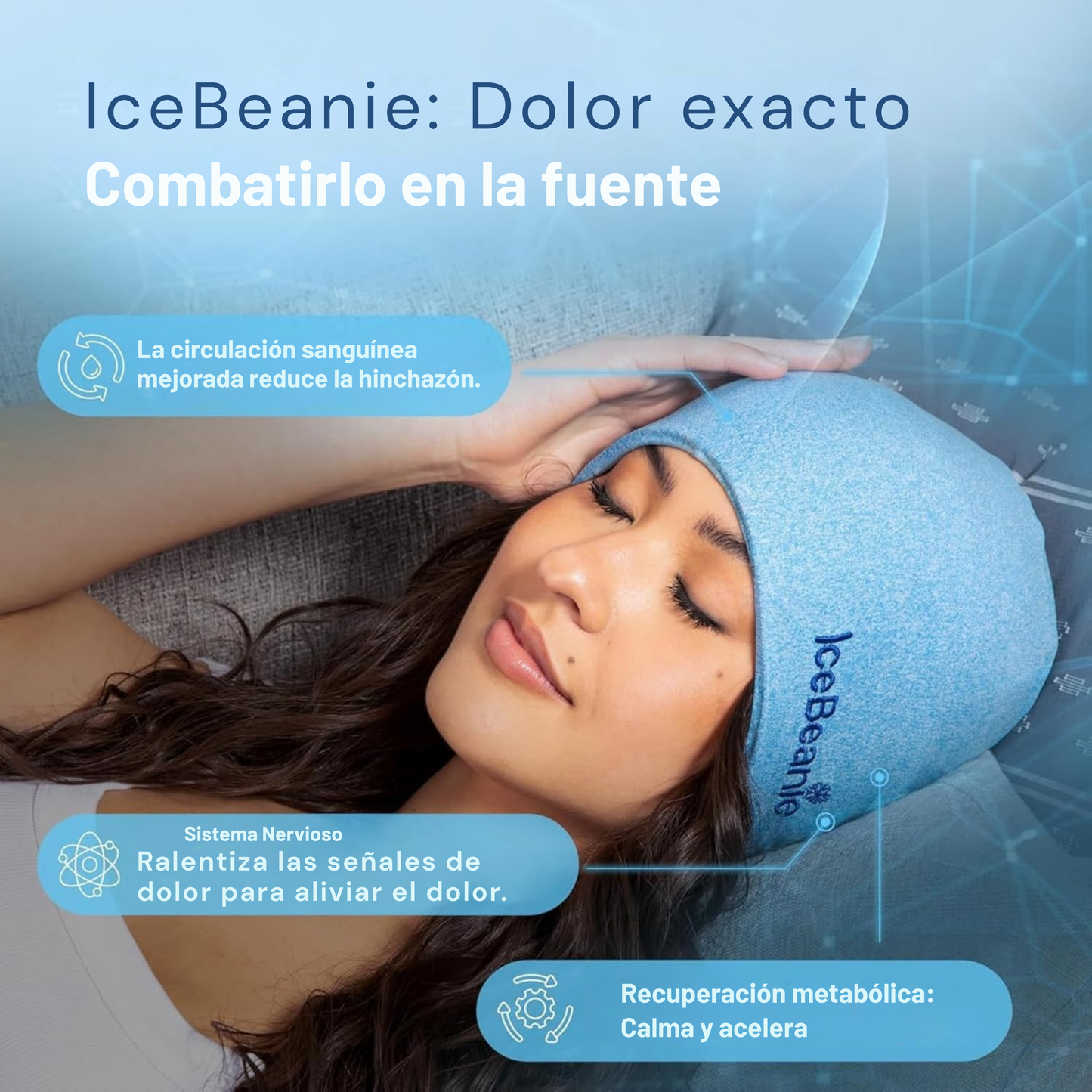 Gorro Terapéutico Frío para Migraña y Relajación