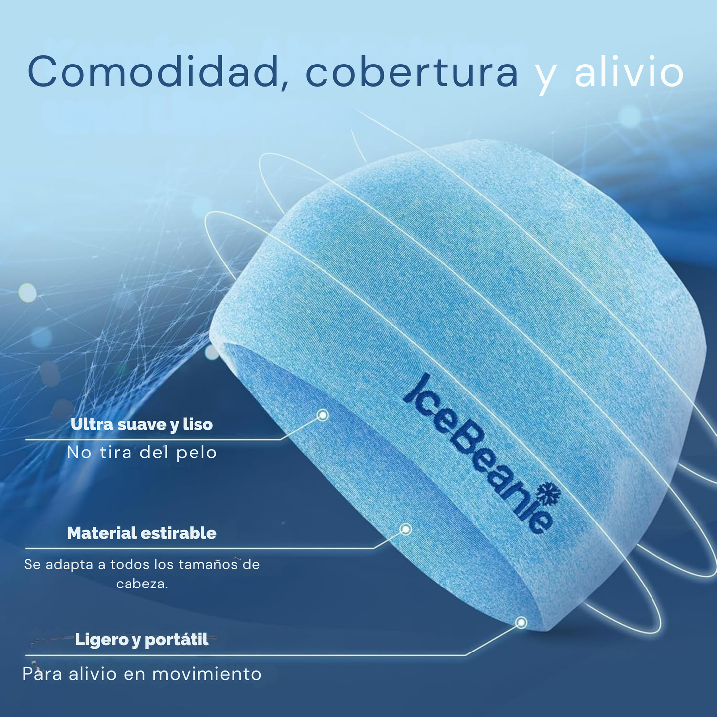 Gorro Terapéutico Frío para Migraña y Relajación